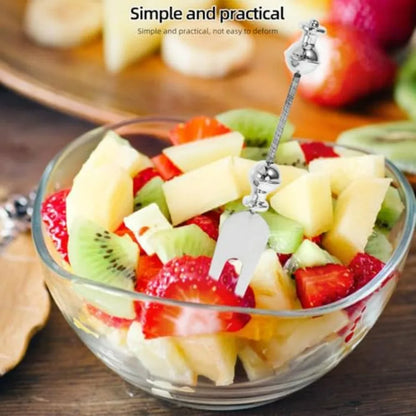 Beaded Fruit Fork 6.02 Inch Stainless Steel