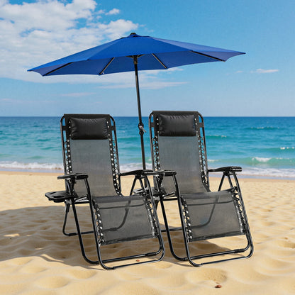 JHK Zero Gravity Portable Recliner Lounge Chairs