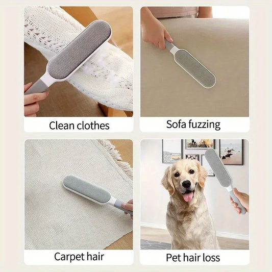 Double-sided Manual Electrostatic Pet Hair Brush