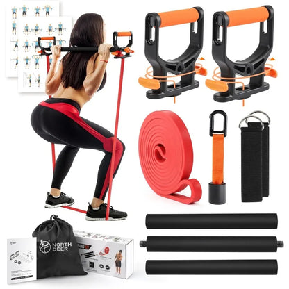 4-Level Resistance Bands Set  With Handles