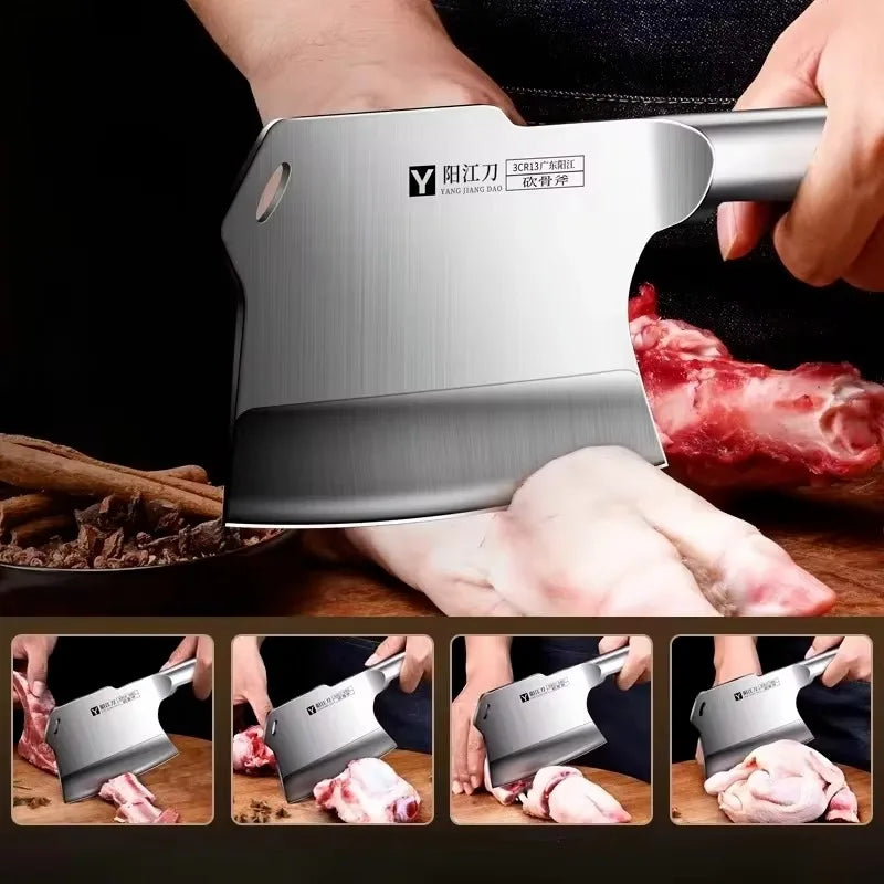 Commercial Chef Boning Axe Stainless Steel