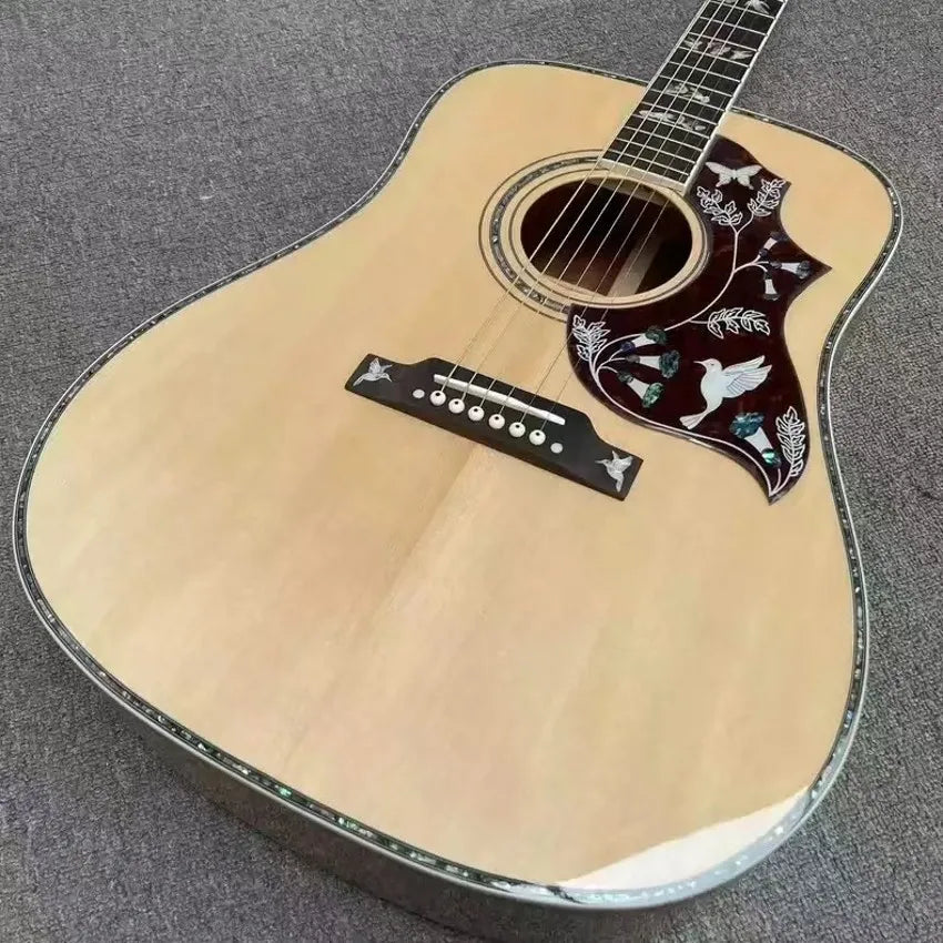 41 inch solid wood profile acoustic acoustic guitar D-bucket hummingbird series