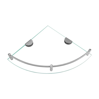 AB66-Bathroom Shelves, Bathroom Glass Corner Shelf Triangle Wall Mounted ,Tempered Glass Shelf For Storing Shower Gel/Soap