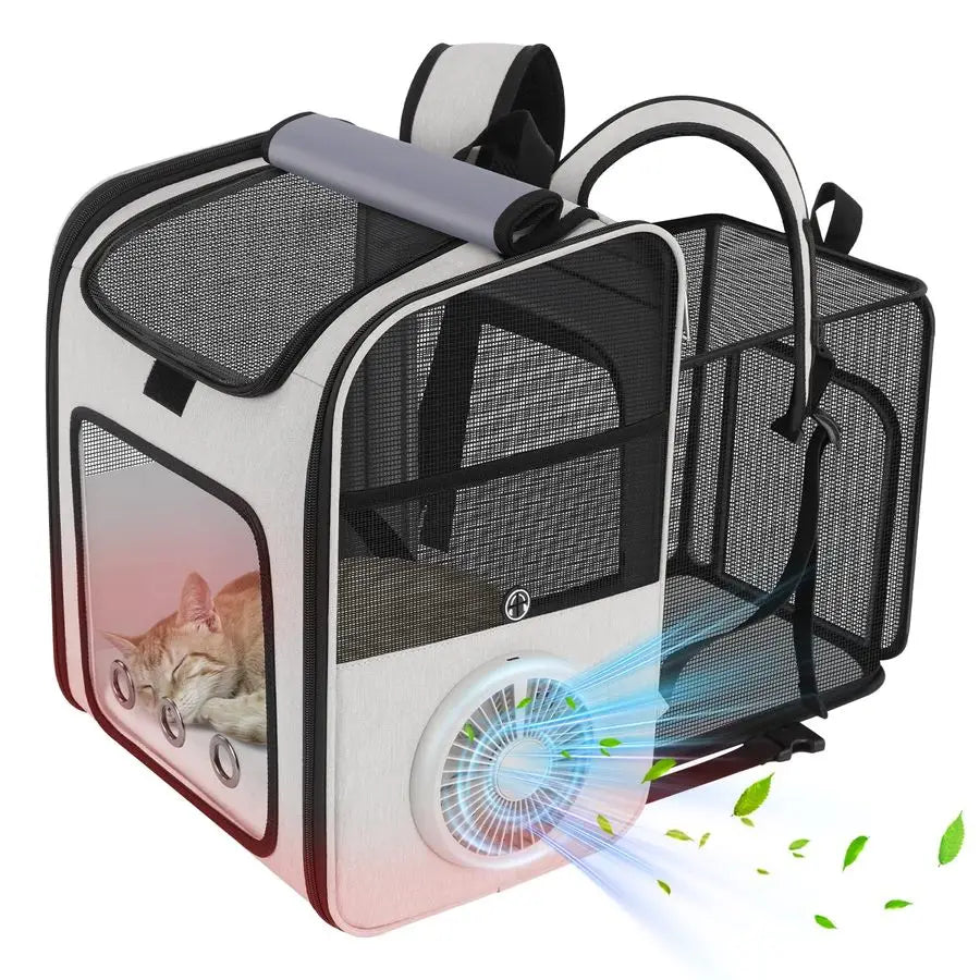 Backpack Carrier with Builtin Cooling Fan/Heating Pad