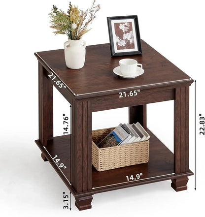 Farmhouse End Table Set of 2