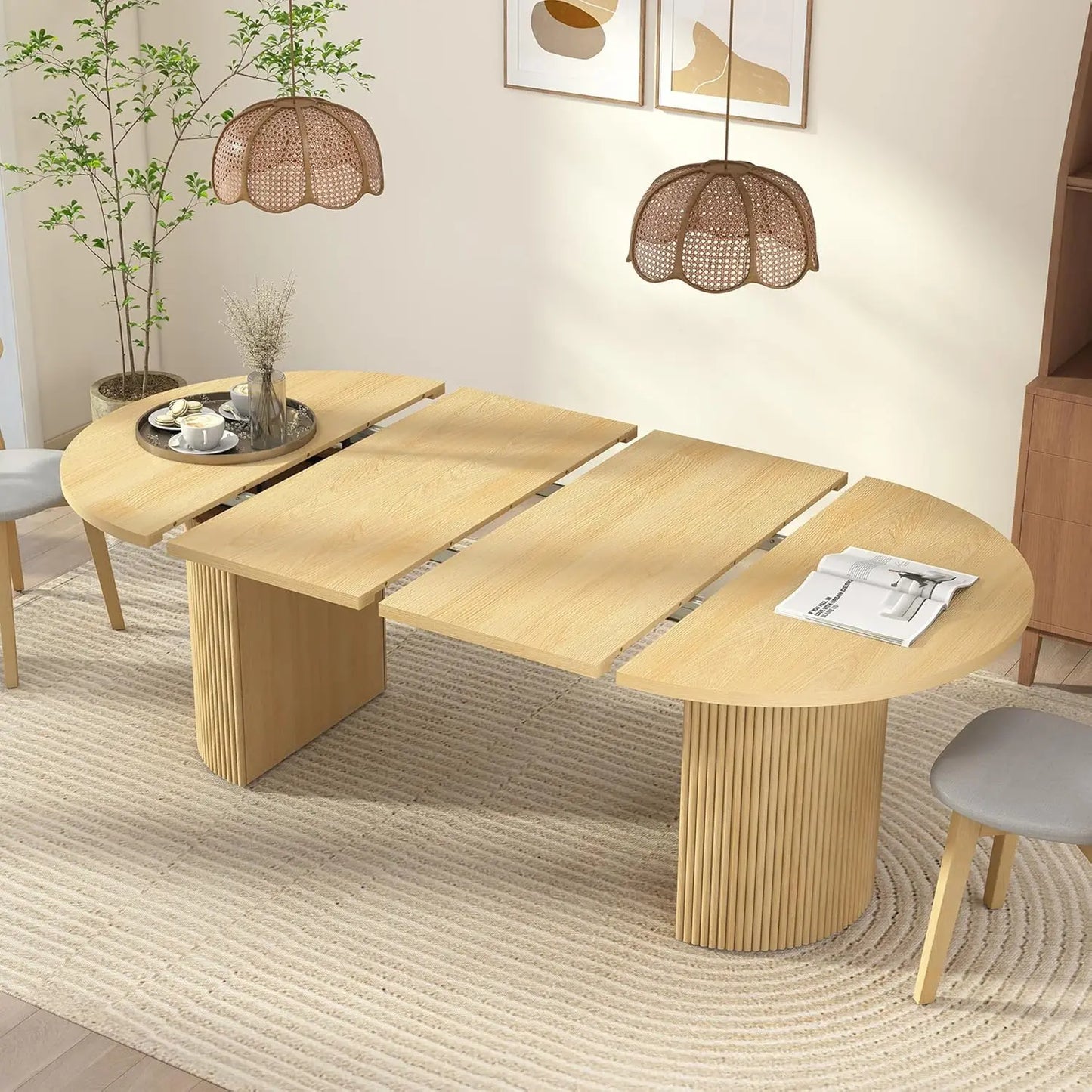 Extendable Dining Table 41-78in