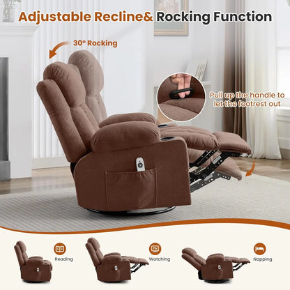 Swivel Rocker Recliner Chair
