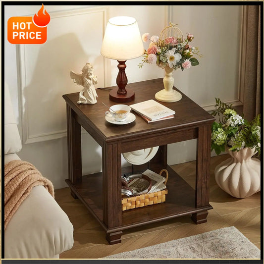 Farmhouse End Table Set of 2