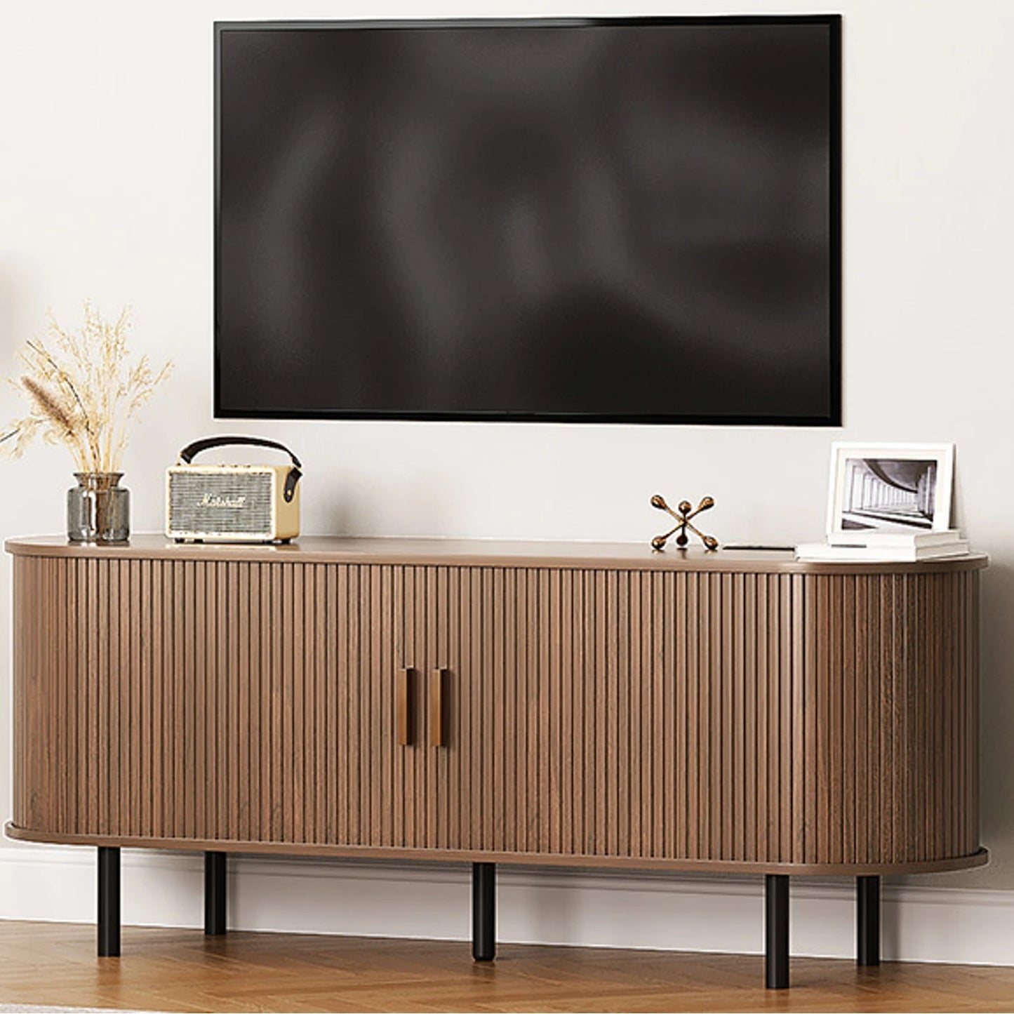 TV Stand with Power Outlet for TVs up to 60/70