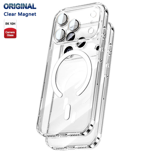 Magnet Protection Clear Case For Iphone