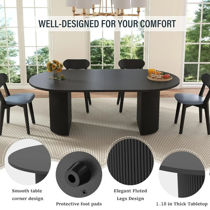 Extendable Dining Table 41-78in