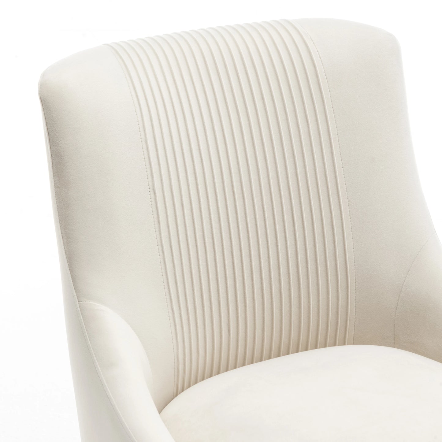 Modern Pleated Velvet Dining Chair Set Of 2