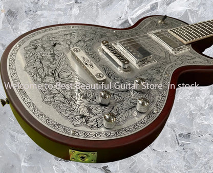 Metal front electric guitar, 22 Trauts, Deluxe, Zemaitis Casimere, professional guitar 6strings guitarra #1425369