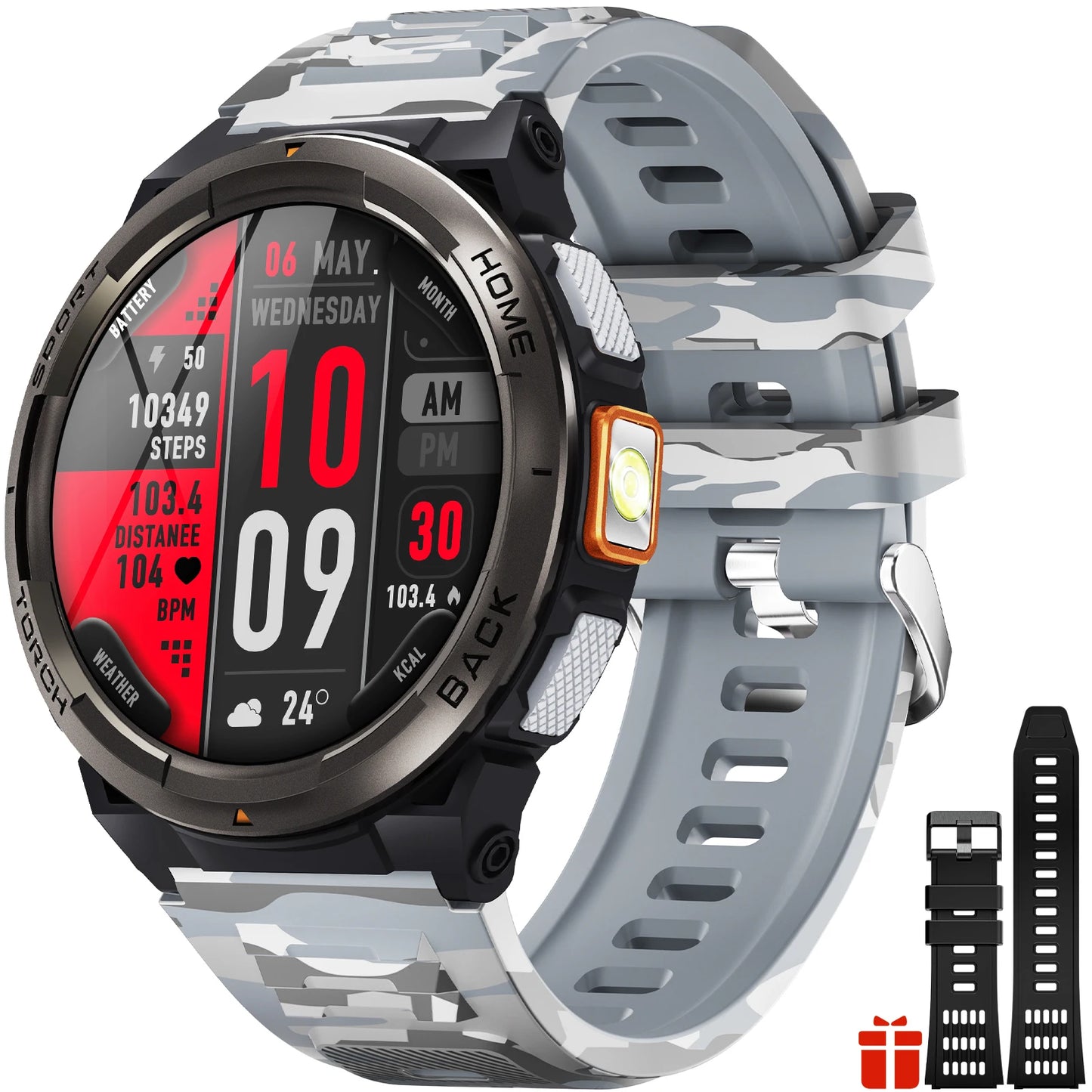 EIGIIS 1.45 Inch Smart Waterproof  Watch