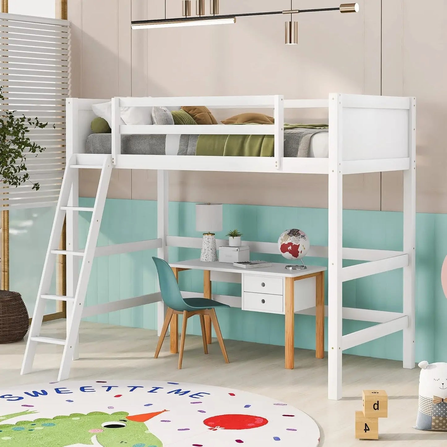 Twin Modern Kids Loft Bed