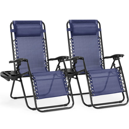 JHK Zero Gravity Portable Recliner Lounge Chairs