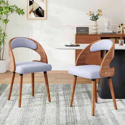 Modern Wood Dining Chairs Set of 4