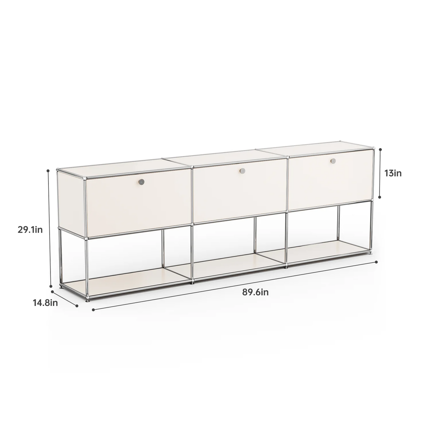 Modern Modular Metal Storage Cabinet