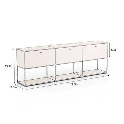 Modern Modular Metal Storage Cabinet