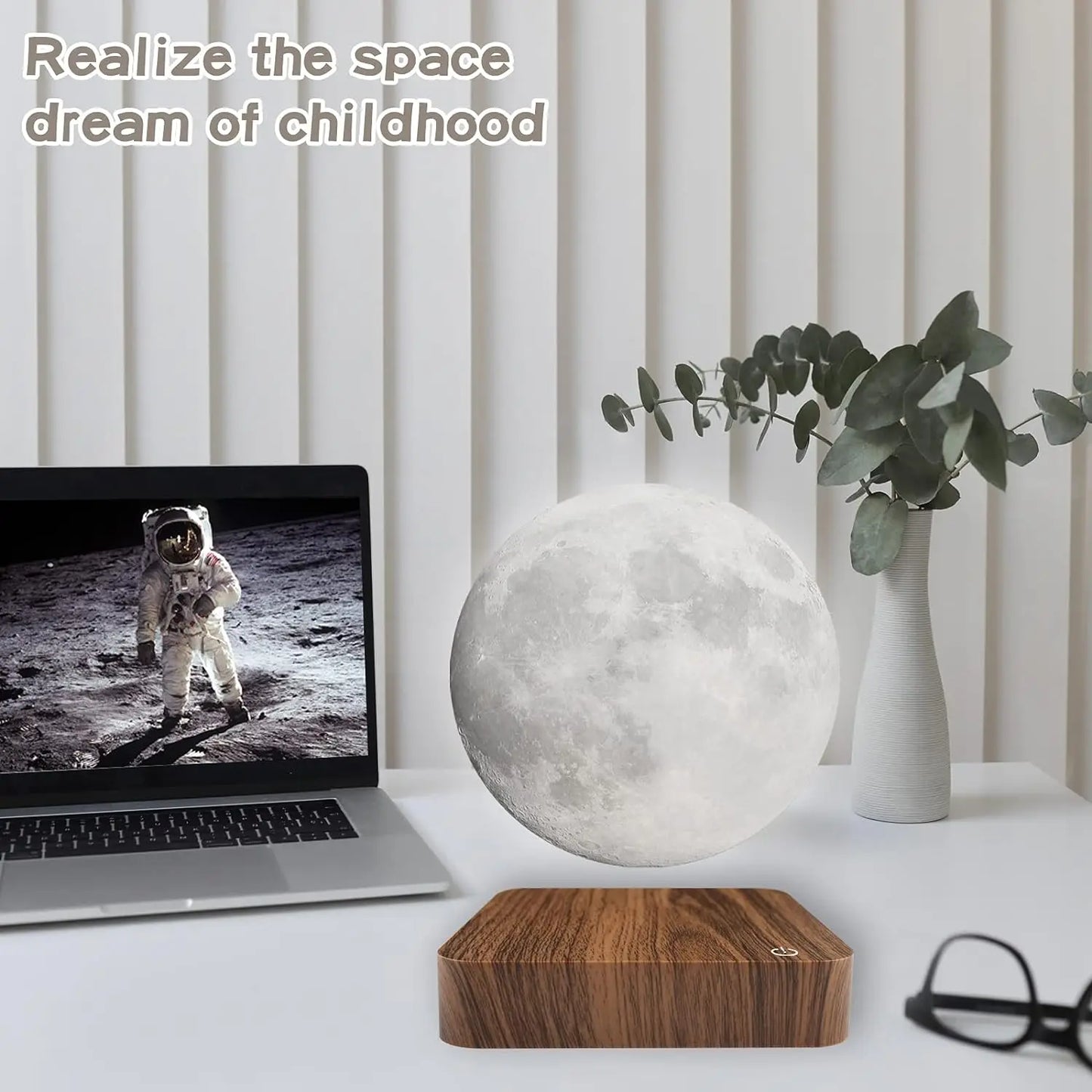 Magnetic Floating Rotating Moon Lamp