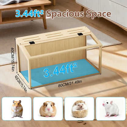 Large Wooden Hamster Small Animal Habitat