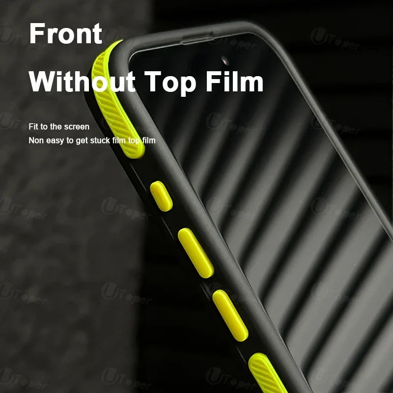 Bicolor Matte Frosted Magnetic Phone Case For iPhone