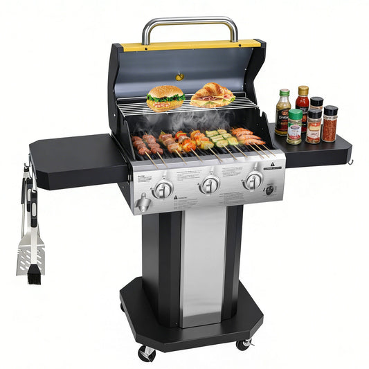 3-Burner Propane Gas Grill