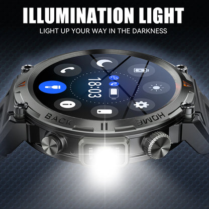 LaNikar KE3 Black Bluetooth Call Smart Watch