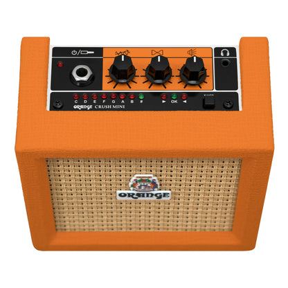 Orange Crush Mini Portable Guitar Amplifier Combo 3 Watts Gain/Tone Adjustable Headphone Output Speaker Output