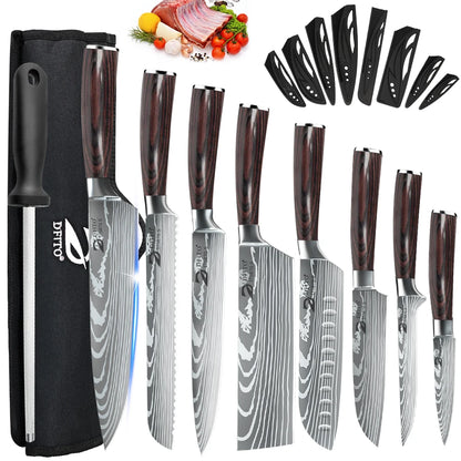 7 Piece Kitchen Knife Set  Stainless Steel