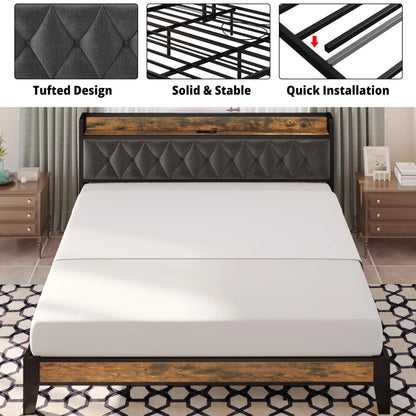 Bed Frames Storage Headboard