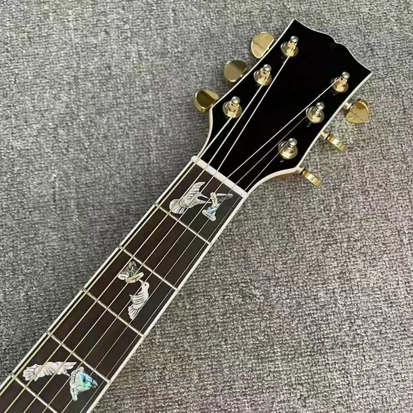 41 inch solid wood profile acoustic acoustic guitar D-bucket hummingbird series
