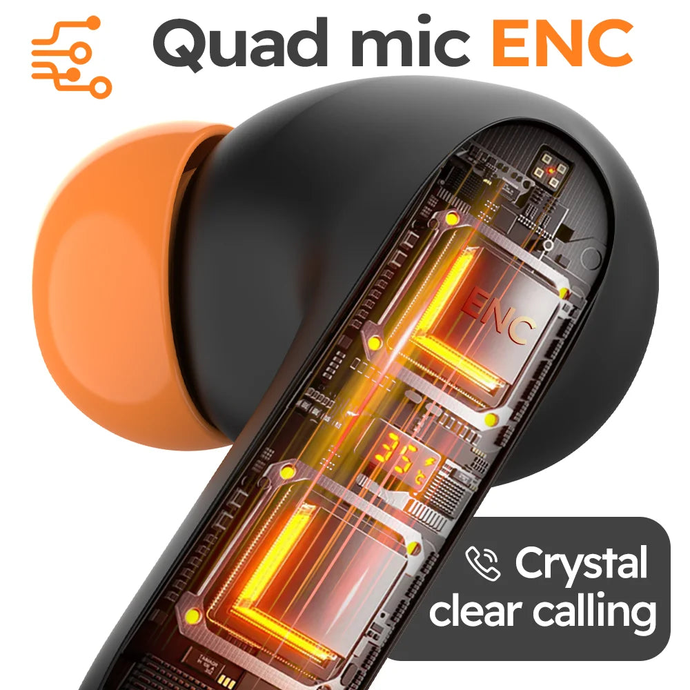 5.4 TWS Wireless Bluetooth Earphones Noise Cancelling