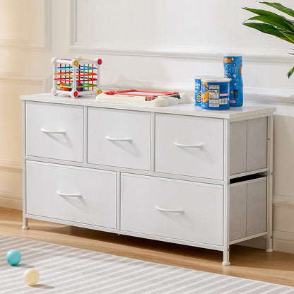Wardrobe With 5/7/10 White Lover Fabric Drawers