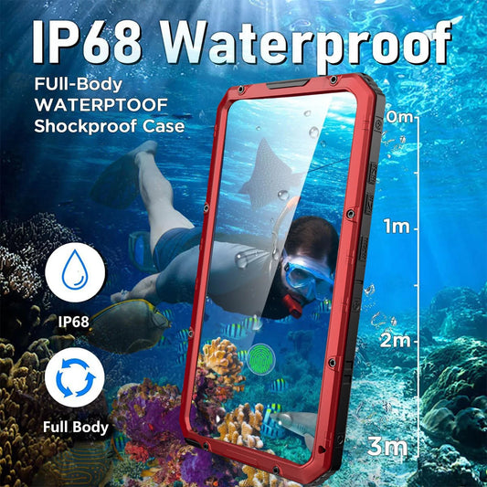 Samsung S24 S23 Ultra Waterproof Metal Phone Case