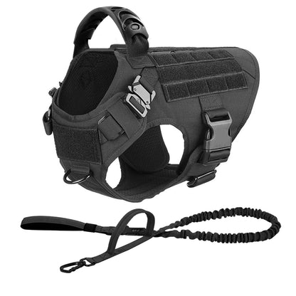 Tactical Dog Harness Leash Set