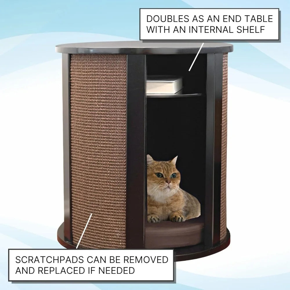 FELINE End Table Cat Bed Cave