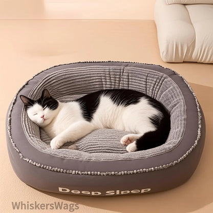 Pet Bed Comfortable Donut Round
