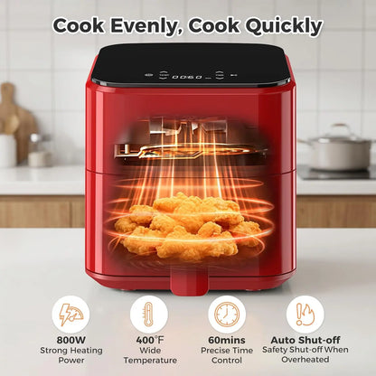 3QT Air Fryer Digital PP Touch Panel