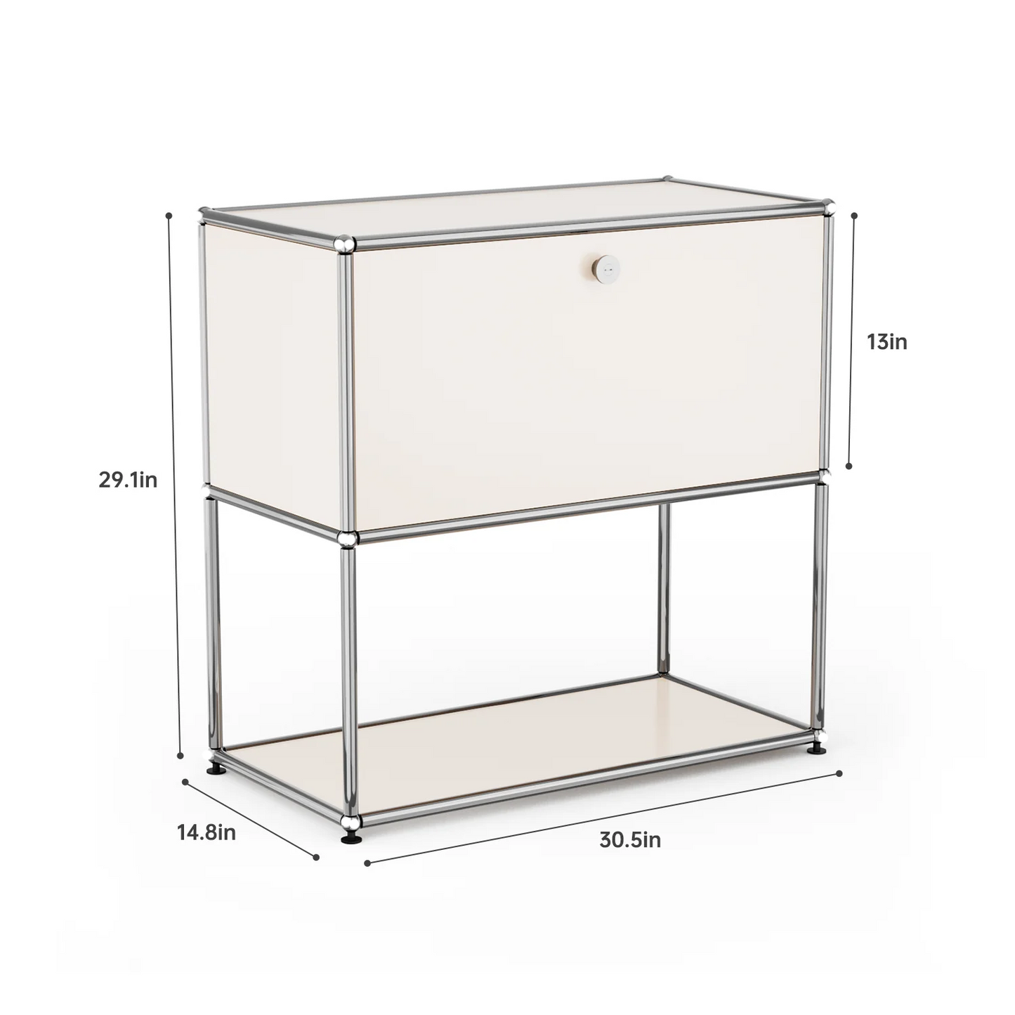 Modern Modular Metal Storage Cabinet