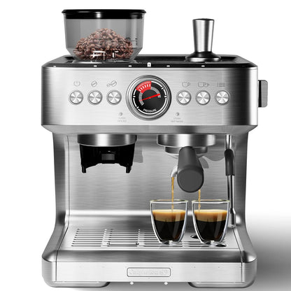 Espresso Latte Cappuccino Coffee Machines With Grinder