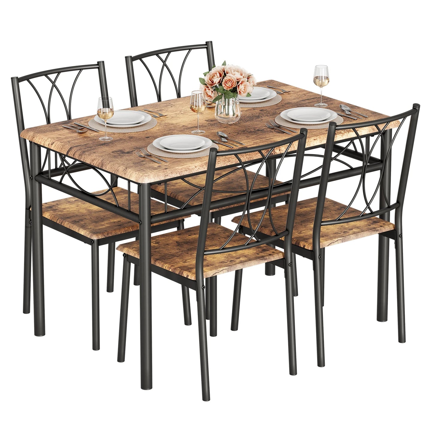 Amyove Kitchen Table and Chairs For 4