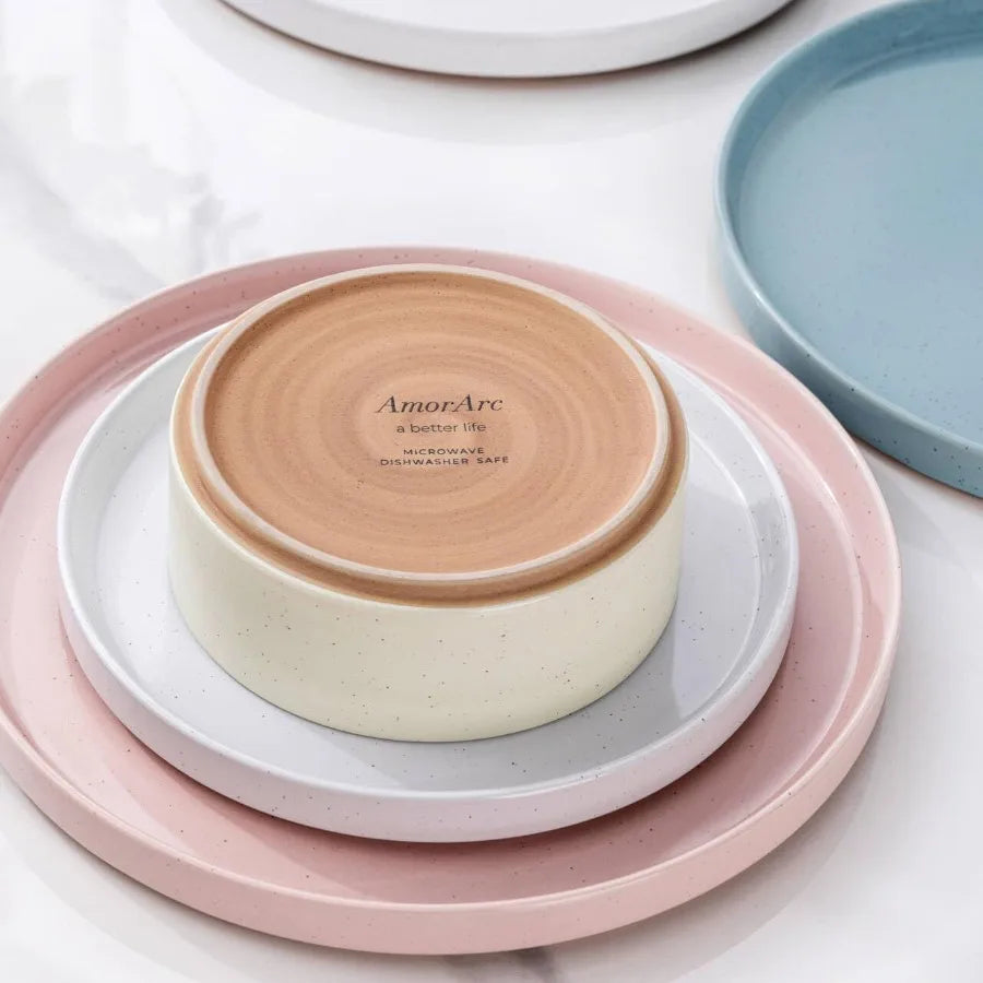 Ceramic Dinnerware Handpainted Stoneware Plates And Bowls