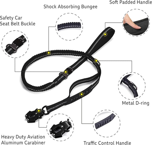 Reflective Shock Absorbing Pet Leash