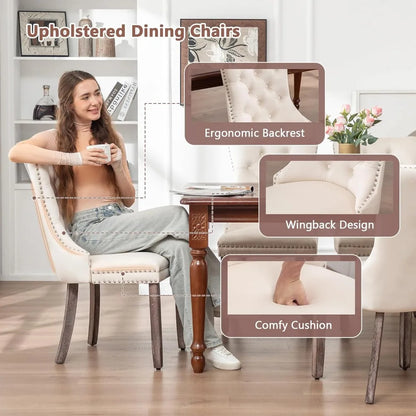 Velvet Dining Chairs Set of 6