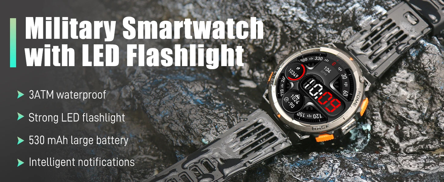 EIGIIS 1.45 Inch Smart Waterproof  Watch