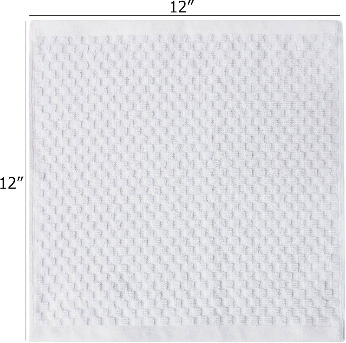 12 Luxury Cotton Waffle Wash Cloths