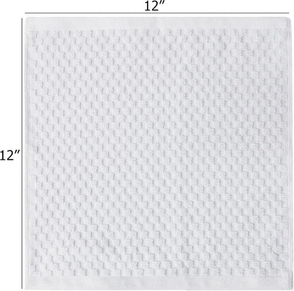 12 Luxury Cotton Waffle Wash Cloths