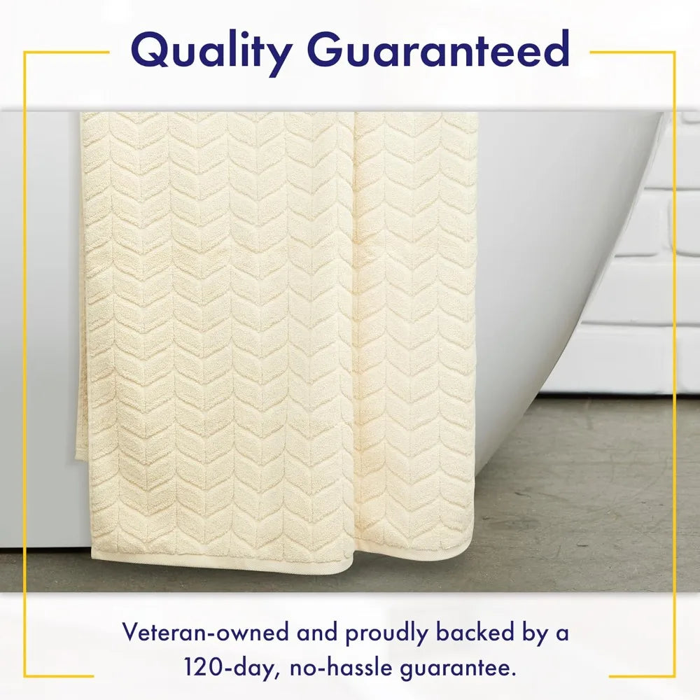 700 GSM Luxury Bath Towels 100% Zero-Twist