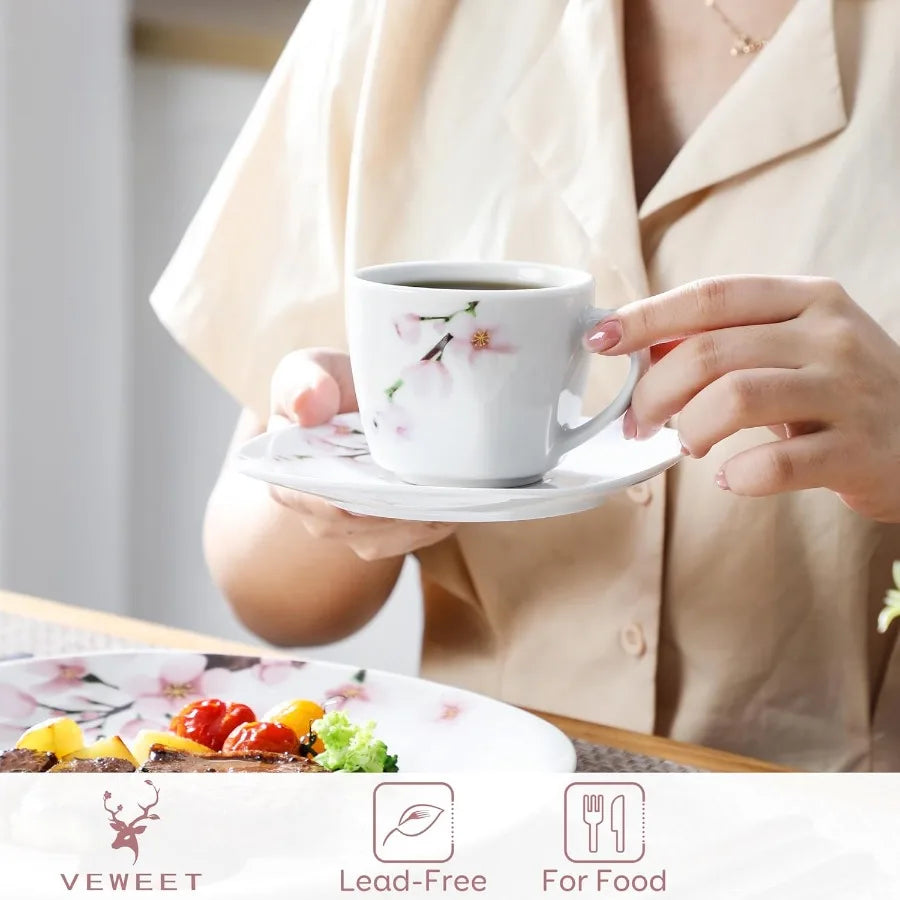 Annie Porcelain Dinnerware for 6